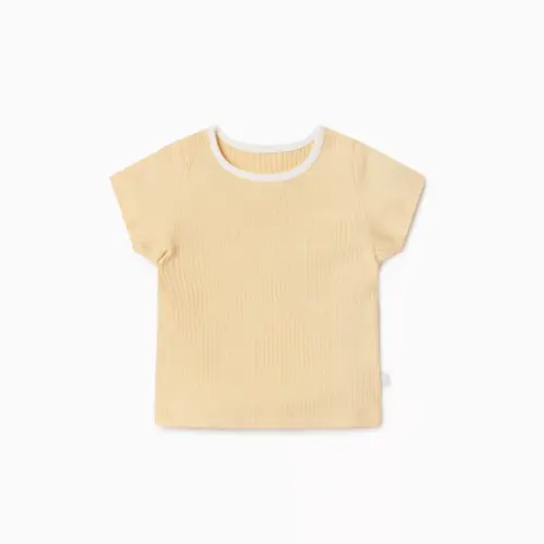 Ribbed Short Sleeve T-Shirt