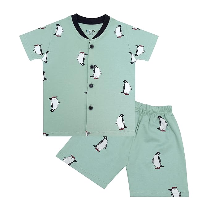 3BROS Baby Boys & Baby Girls Cotton Hosiery Clothing Set Half Sleeves T-shirt with Matching Pants (DB20HS6027_Parent)