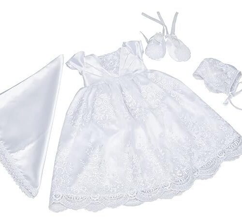 White Christening Dress for Babies JBCD2104005